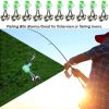 10pcs Fishing Bite Alarms Fishing Rod Bell Rod Clamp Tip Clip Bells Ring; Green ABS Fishing Accessory - Style2