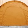 Camping Tent 6 Persons Gray and Orange - Grey