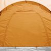 Camping Tent 6 Persons Gray and Orange - Grey