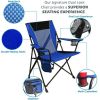 Maldives Blue Dual Lock Portable Camping Chair for Outdoor - Blue