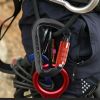 Heavy Duty 30KN Auto Locking Climbing Carabiner Clips Twist Lock - Black