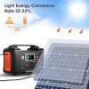 200W Portable Power Station, FlashFish 40800mAh Solar Generator with 110V AC Outlet/2 DC Ports/3 USB Ports, USB-C/QC3.0 for Phones, Tablets On Camping