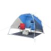 Sand Island 7.5' x 7.5' Sunshade Beach Tent, with UV Protection and Hidden Pocket - Blue