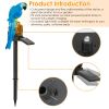 Solar Powered Parrot Garden Light IP65 Waterproof LED Parrot Landscape Lamp Decorative Lawn Lights - Blue Parrot