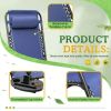 2 Pack Patio Zero Gravity Chair Outdoor Lounge Chair Textilene Fabric  Recline Chair Seating Capacity 2, Blue - Blue