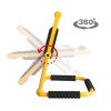 1Pack LED Working Light High Lumen Rechargeable Floodlight Portable Foldable Camping Light With 360Â¬âˆž Rotation Stand - Yellow