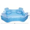 Heavenly Blue Great Escape Inflatable Famiy Swimming Pool, Age 6 & up - blue