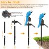 Solar Powered Parrot Garden Light IP65 Waterproof LED Parrot Landscape Lamp Decorative Lawn Lights - Blue Parrot