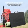 300W Solar Generator, FlashFish 60000mAh Portable Power Station Camping Potable Generator with 50W 18V Portable Solar Panel, Flashfish Foldable Solar