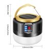 Solar Camp Lamp; Led Rechargeable Light Usb Camping Battery Powered Lantern For Tent Tourism - Blue