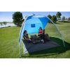 Sand Island 7.5' x 7.5' Sunshade Beach Tent, with UV Protection and Hidden Pocket - Blue