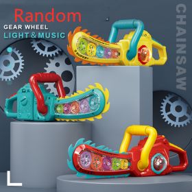 Cartoon Sound And Light Electric Saw Automatic Gear Toy