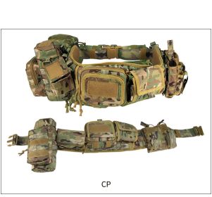 Camouflage Tactical Waist Cover Military Fan Outdoor Multi-functional Molle Belt (Option: CP)