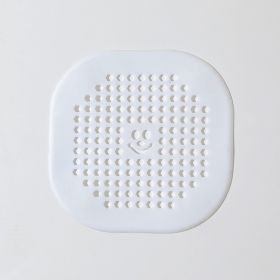 Kitchen Sink Anti-blocking Floor Drain Cover Bathroom (Color: White)