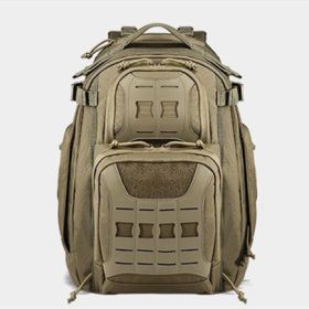 Outdoor Travel Mountain Climbing And Camping 45L Camouflage Tactical Backpack (Color: Khaki)