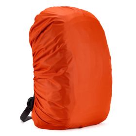 Backpack Rain Cover School Bag Cover Mountaineering Bag Waterproof Cover (Color: Orange)