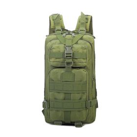 New Outdoor Backpack Large Capacity Camouflage Tactical Backpack Multifunctional Waterproof Sports One-Shoulder Mountaineering Bag (Color: Green)