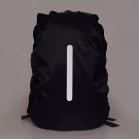 Backpack Rain Cover Outdoor Bag Waterproof Cover Backpack Rain Cover Snow Cover (Option: Black reflective-60.70)