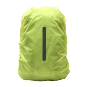 Backpack Rain Cover Outdoor Bag Waterproof Cover Backpack Rain Cover Snow Cover (Option: Fluorescent green reflective-60.70)
