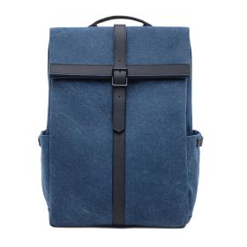 Oxford Canvas Casual Fashion Backpack (Color: Blue)
