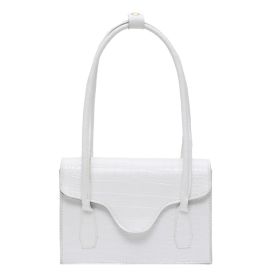 New Summer Fashion Pu One Shoulder Portable Bag (Option: White-22X16X6CM)