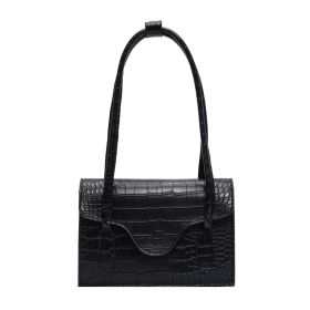New Summer Fashion Pu One Shoulder Portable Bag (Option: Black-22X16X6CM)