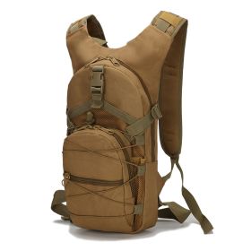 Mountaineering Hiking Backpack Outdoor Camouflage Bag Multifunctional Jungle Tactical Bag Camping Travel Travel Backpack (Color: Khaki)