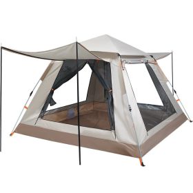 Fully Automatic Speed  Beach Camping Tent Rain Proof Multi Person Camping (Option: Upgraded beige-Single tent)