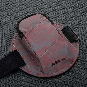 Outdoor Sports Fitness Arm Bag Universal Wrist Arm Sleeve Arm Bag (Option: Camouflage red)