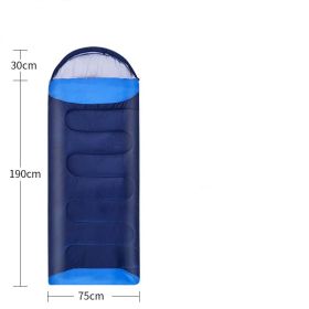 Anti Kick Quilt Portable Outdoor Sleeping Bag (Option: Blue-1800g)
