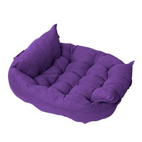 Pet Pad Multifunctional Folding Nest Sofa Bed (Option: S-Lavender Purple)