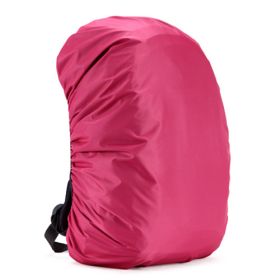 Backpack Rain Cover School Bag Cover Mountaineering Bag Waterproof Cover (Color: Pink)