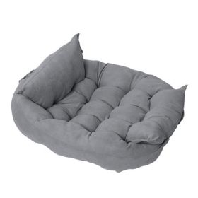 Pet Pad Multifunctional Folding Nest Sofa Bed (Option: XL-Moonlight Gray)