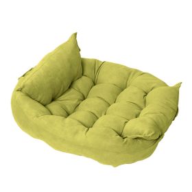 Pet Pad Multifunctional Folding Nest Sofa Bed (Option: S-Light Bean Green)