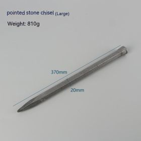 Alloy Tungsten Steel Stonecutter's Chisel Handmade Cement Chisel (Option: 350mm Long Spitstick)