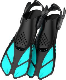 New Swimming Adjustable Diving Flippers (Option: Green-SorM)