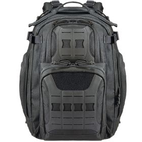 Outdoor Travel Mountain Climbing And Camping 45L Camouflage Tactical Backpack (Color: Black)