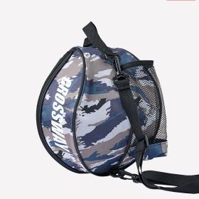 Fashion Storage Bag Football Basketball Sports Training Backpack (Option: Camouflage grey-Shoulder 9L)