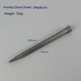 Alloy Tungsten Steel Stonecutter's Chisel Handmade Cement Chisel (Option: 300mm Long Spitstick)