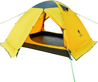 Outdoor Folding Tent For Camping (Color: Yellow)