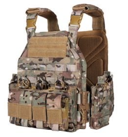 Quick Dismantling Tactical Vest Outdoor Military Fan CS Protective Equipment 6094 Combat Tactical Vest Camouflage Suit (Option: CP)