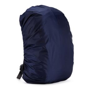 Backpack Rain Cover School Bag Cover Mountaineering Bag Waterproof Cover (Color: Dark Blue)