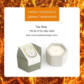 Cement Handmade Creative Aromatherapy Candle (Option: Amber Temptation)