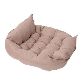Pet Pad Multifunctional Folding Nest Sofa Bed (Option: S-Nordic Pink)