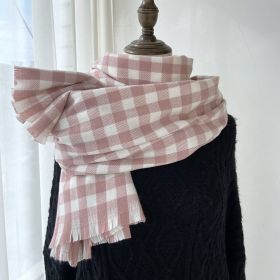 British Classic Cashmere Dual-use Scarf (Option: GHY58 Pink-70x200cm)