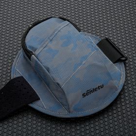 Outdoor Sports Fitness Arm Bag Universal Wrist Arm Sleeve Arm Bag (Option: Camouflage blue)