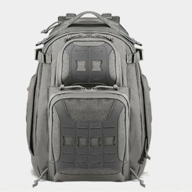 Outdoor Travel Mountain Climbing And Camping 45L Camouflage Tactical Backpack (Color: Light Grey)