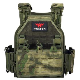 MOLLE Tactical Vest Outdoor Training Vest 1000D Waterproof And Wear-resistant (Option: Ruins camouflage)
