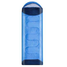 Anti Kick Quilt Portable Outdoor Sleeping Bag (Option: Cyan-1800g)