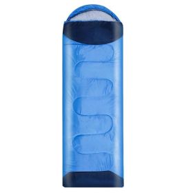 Anti Kick Quilt Portable Outdoor Sleeping Bag (Option: Cyan-1800g)